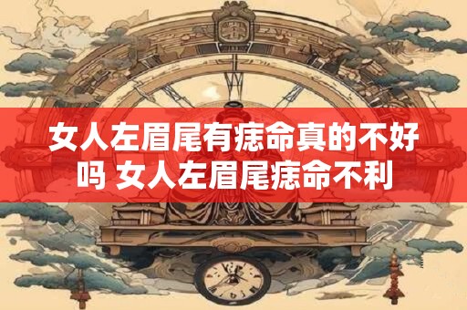 女人左眉尾有痣命真的不好吗 女人左眉尾痣命不利