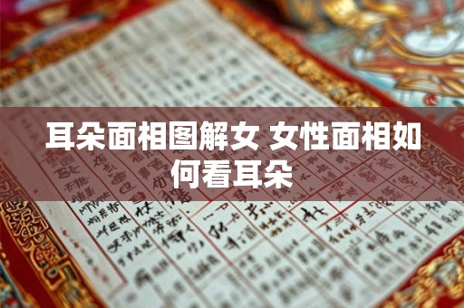 耳朵面相图解女 女性面相如何看耳朵