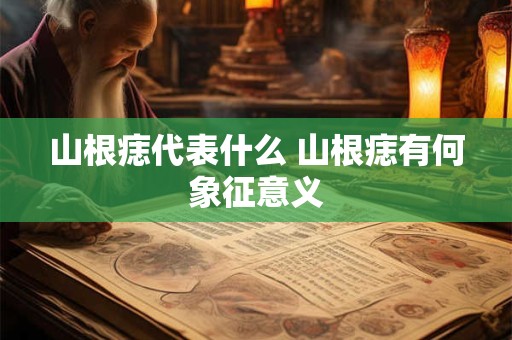 山根痣代表什么 山根痣有何象征意义