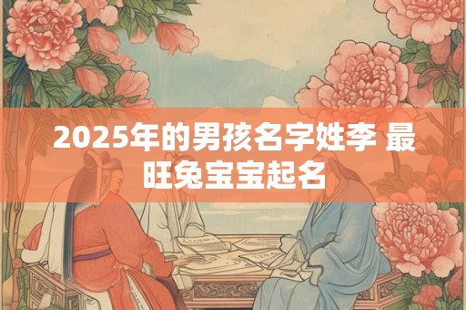 2025年的男孩名字姓李 最旺兔宝宝起名