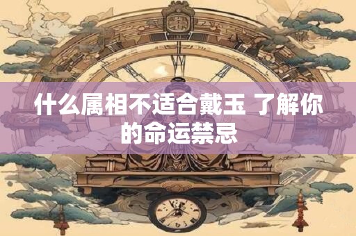 什么属相不适合戴玉 了解你的命运禁忌 什么属相不适合戴玉 了解你的命运禁忌