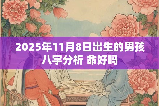 2025年11月8日出生的男孩八字分析 命好吗