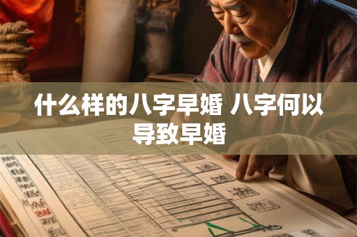 什么样的八字早婚 八字何以导致早婚