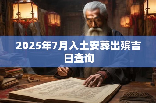2025年7月入土安葬出殡吉日查询