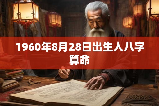 1960年8月28日出生人八字算命