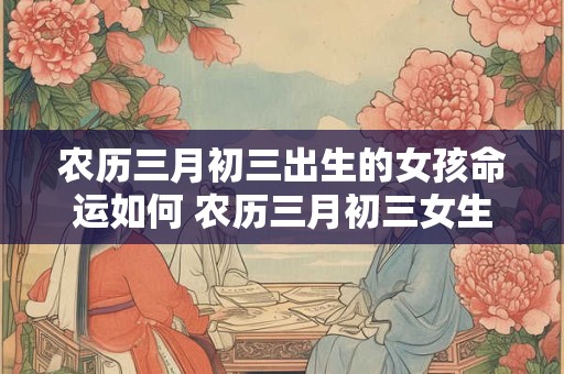 农历三月初三出生的女孩命运如何 农历三月初三女生会有怎样的命运