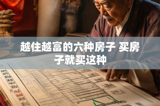 越住越富的六种房子 买房子就买这种