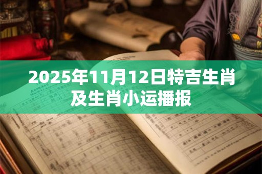 2025年11月12日特吉生肖及生肖小运播报 2025年11月12日特吉生肖及生肖小运播报