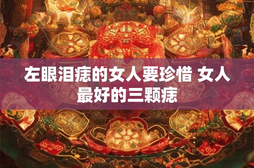 左眼泪痣的女人要珍惜 女人最好的三颗痣