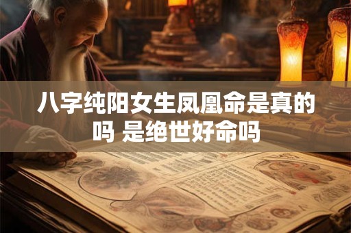 八字纯阳女生凤凰命是真的吗 是绝世好命吗