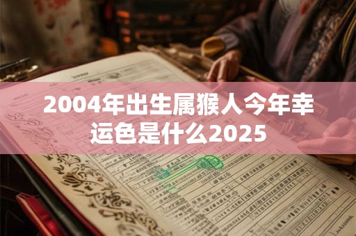 2004年出生属猴人今年幸运色是什么2025 2004年出生属猴人今年幸运色是什么2025