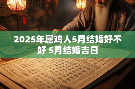 2025年属鸡人5月结婚好不好 5月结婚吉日