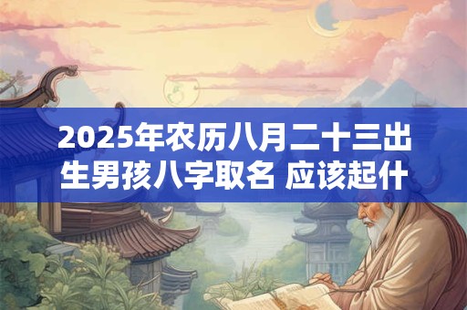 2025年农历八月二十三出生男孩八字取名 应该起什么名字