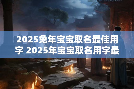 2025兔年宝宝取名最佳用字 2025年宝宝取名用字最佳怎么选