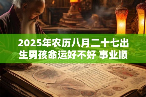 2025年农历八月二十七出生男孩命运好不好 事业顺利吗
