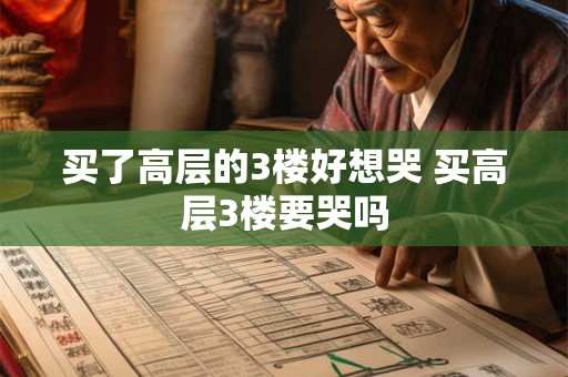 买了高层的3楼好想哭 买高层3楼要哭吗