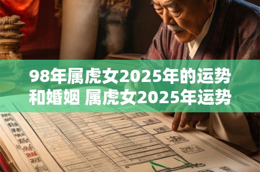 98年属虎女2025年的运势和婚姻 属虎女2025年运势及婚姻如何
