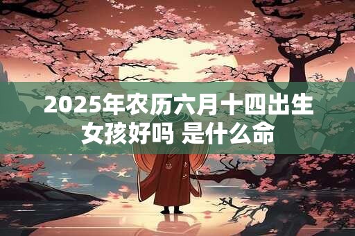2025年农历六月十四出生女孩好吗 是什么命