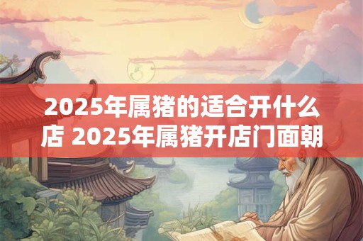 2025年属猪的适合开什么店 2025年属猪开店门面朝向