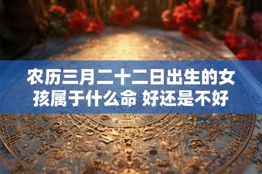 农历三月二十二日出生的女孩属于什么命 好还是不好