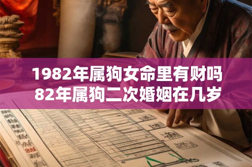 1982年属狗女命里有财吗 82年属狗二次婚姻在几岁