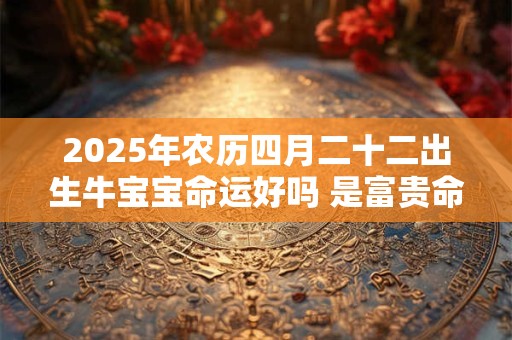 2025年农历四月二十二出生牛宝宝命运好吗 是富贵命吗