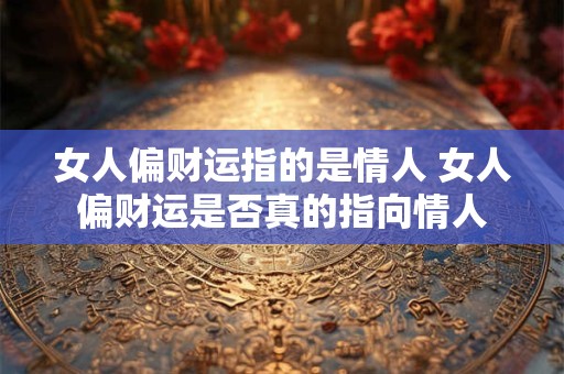 女人偏财运指的是情人 女人偏财运是否真的指向情人