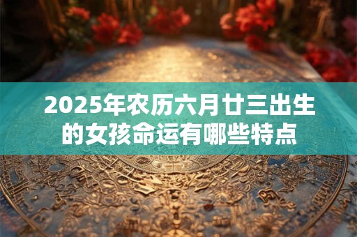 2025年农历六月廿三出生的女孩命运有哪些特点