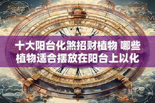 十大阳台化煞招财植物 哪些植物适合摆放在阳台上以化解煞气并招财