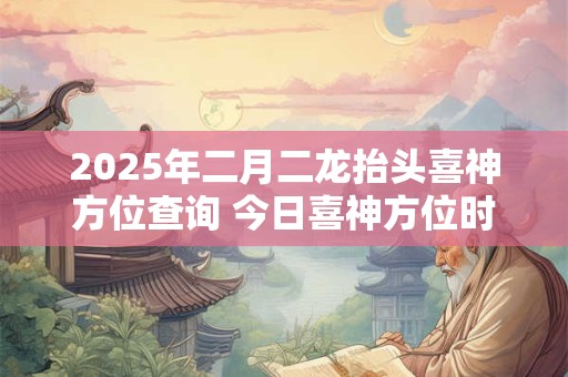 2025年二月二龙抬头喜神方位查询 今日喜神方位时辰变化