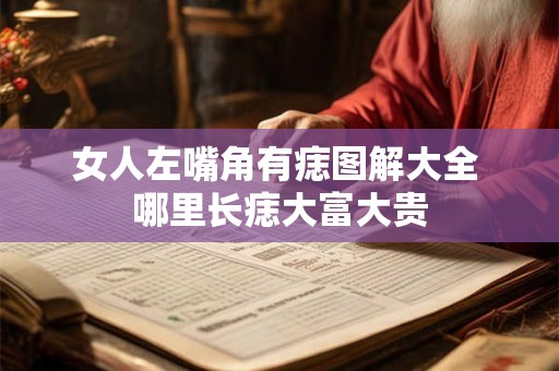 女人左嘴角有痣图解大全 哪里长痣大富大贵