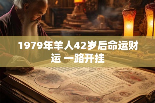 1979年羊人42岁后命运财运 一路开挂