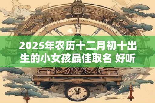 2025年农历十二月初十出生的小女孩最佳取名 好听可爱的名字