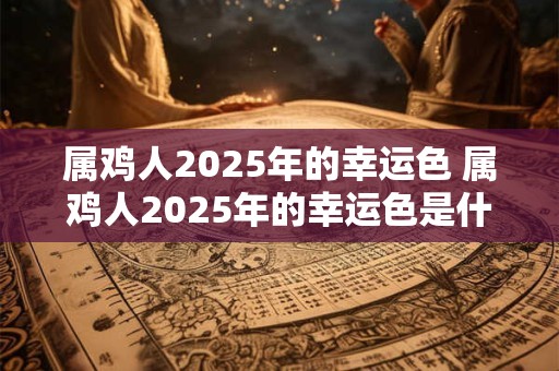 属鸡人2025年的幸运色 属鸡人2025年的幸运色是什么