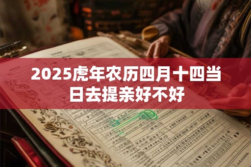 2025虎年农历四月十四当日去提亲好不好
