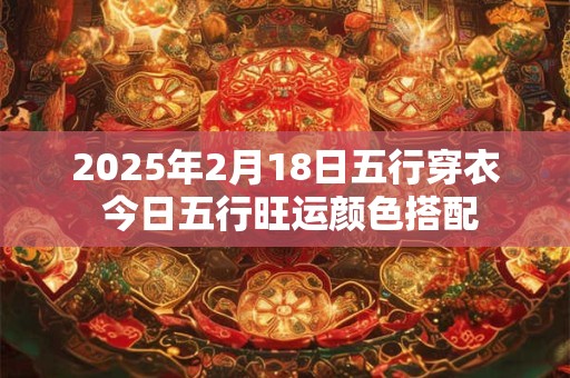 2025年2月18日五行穿衣 今日五行旺运颜色搭配