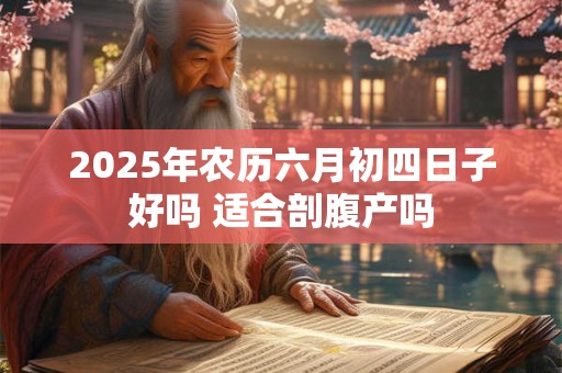 2025年农历六月初四日子好吗 适合剖腹产吗