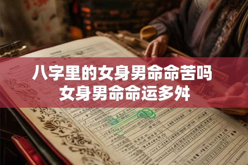 八字里的女身男命命苦吗 女身男命命运多舛