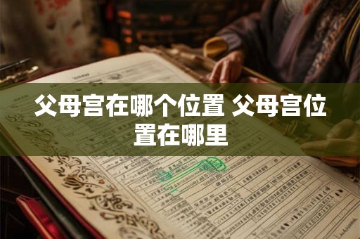 父母宫在哪个位置 父母宫位置在哪里