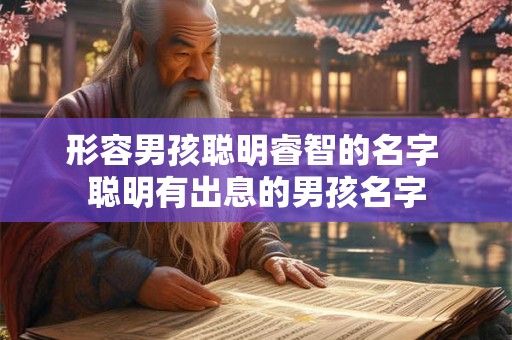 形容男孩聪明睿智的名字 聪明有出息的男孩名字