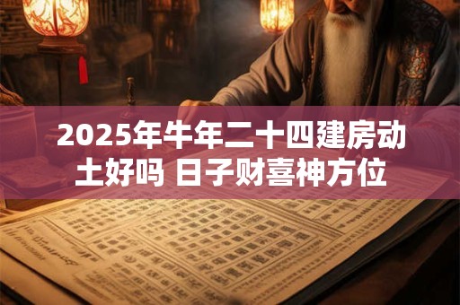 2025年牛年二十四建房动土好吗 日子财喜神方位