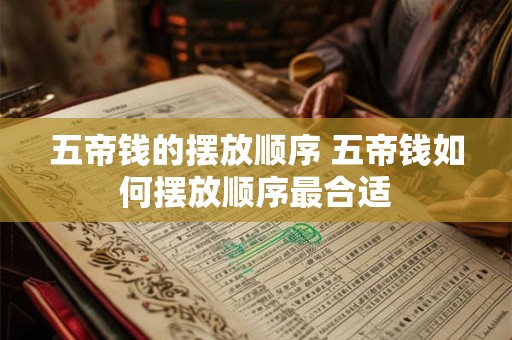 五帝钱的摆放顺序 五帝钱如何摆放顺序最合适