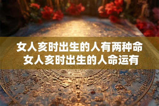 女人亥时出生的人有两种命 女人亥时出生的人命运有哪两种