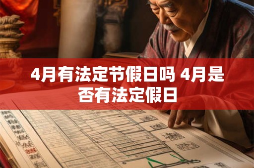 4月有法定节假日吗 4月是否有法定假日