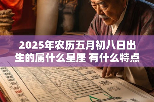 2025年农历五月初八日出生的属什么星座 有什么特点