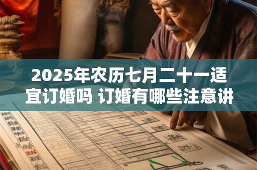 2025年农历七月二十一适宜订婚吗 订婚有哪些注意讲究