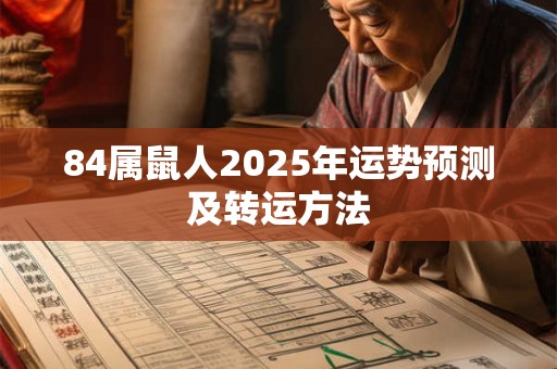 84属鼠人2025年运势预测及转运方法