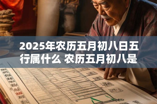 2025年农历五月初八日五行属什么 农历五月初八是什么日子