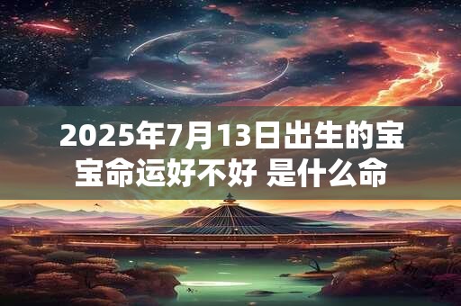 2025年7月13日出生的宝宝命运好不好 是什么命