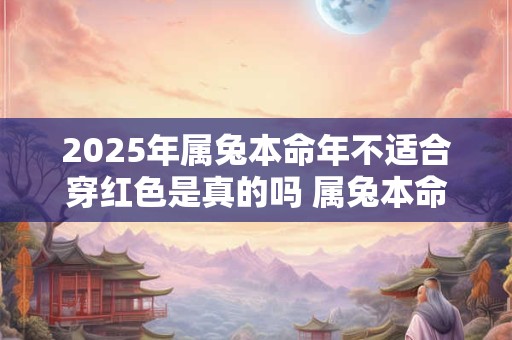 2025年属兔本命年不适合穿红色是真的吗 属兔本命年忌讳什么颜色